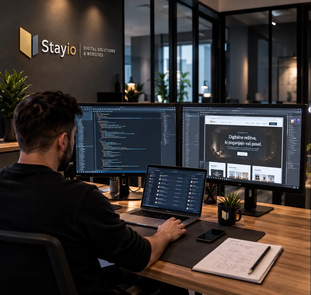 Razvoj spletnih rešitev Stayio v programerskem okolju